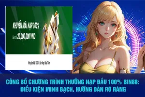 Bài viết về Công Bố Chương Trình Thưởng Nạp Đầu Bin88: Điều Kiện Minh Bạch, Hướng Dẫn Rõ Ràng
