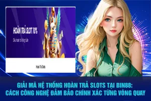 Bài viết về Giải Mã Hệ Thống Hoàn Trả Slots Tại Bin88: Cách Công Nghệ Đảm Bảo Chính Xác Từng Vòng Quay