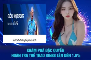 Bài viết về Khám Phá Đặc Quyền Hoàn Trả Thể Thao Bin88 Lên Đến 1.6%